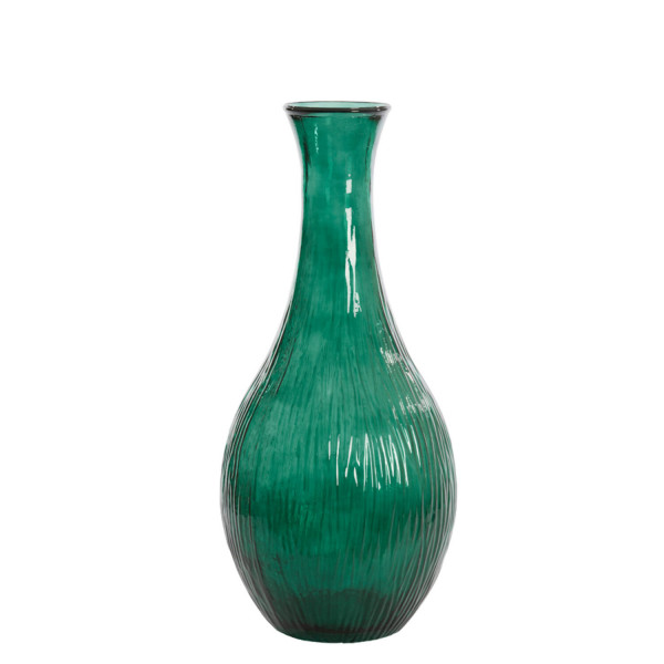 Dekovase Vase JUTHA von Light &amp; Living Blumenvase Bodenvase Ø34x75 cm Dunkelgrün