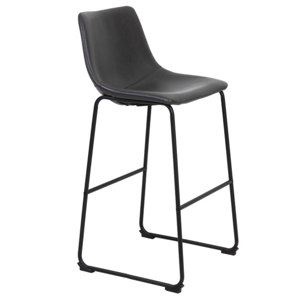 Barhocker Barstuhl JEDDO von Light &amp; Living Tresenhocker Grau Schwarz 47x46x99 cm