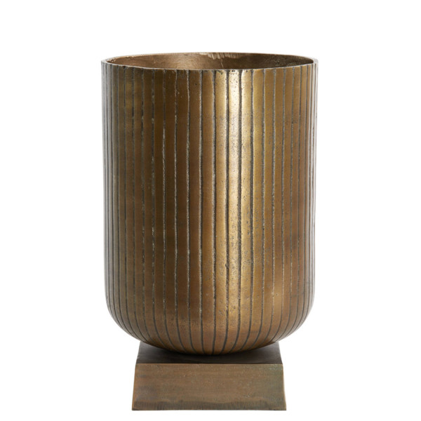 Dekovase Vase JIRONA von Light &amp; Living Blumenvase Bodenvase Ø30x47 cm Antik Bronze