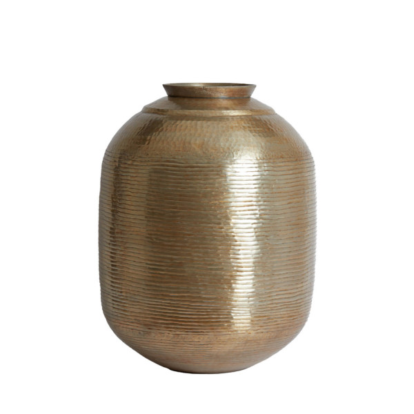 Dekovase Vase LISBOA von Light &amp; Living Blumenvase Bodenvase Ø45x60 cm Hell Gold