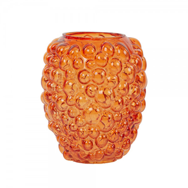 Dekovase Vase ALFREDO von Light &amp; Living Blumenvase Tischvase Ø12x15 cm Orange